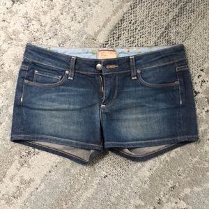 Paige Medium Dark Denim Shorts 3” inseam